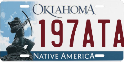 OK license plate 197ATA