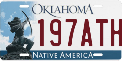 OK license plate 197ATH