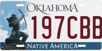 OK license plate 197CBB