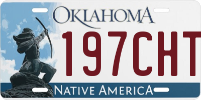 OK license plate 197CHT