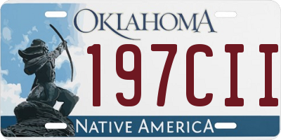 OK license plate 197CII