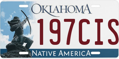 OK license plate 197CIS
