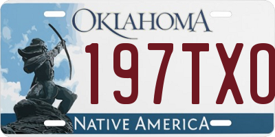 OK license plate 197TXO