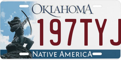 OK license plate 197TYJ