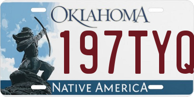 OK license plate 197TYQ