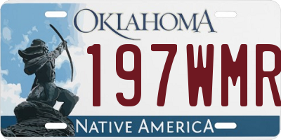 OK license plate 197WMR