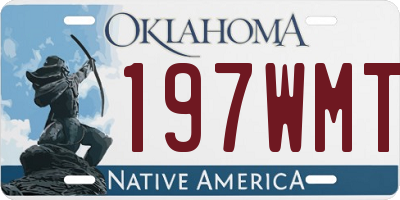 OK license plate 197WMT