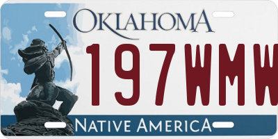 OK license plate 197WMW