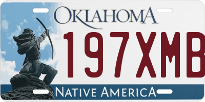 OK license plate 197XMB
