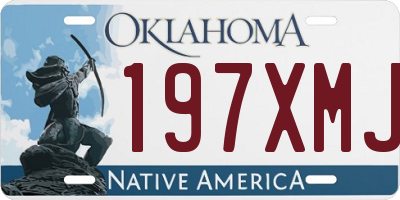 OK license plate 197XMJ