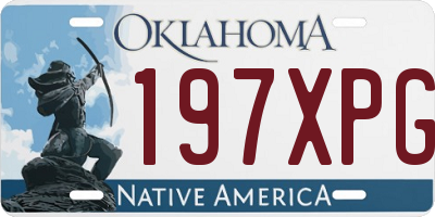 OK license plate 197XPG