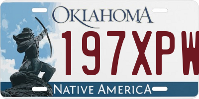 OK license plate 197XPW