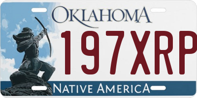 OK license plate 197XRP