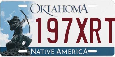 OK license plate 197XRT