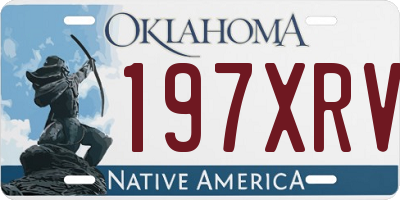 OK license plate 197XRV