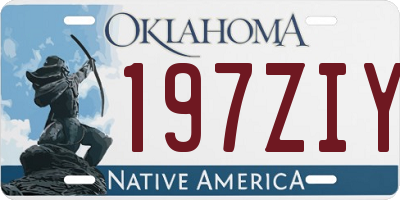 OK license plate 197ZIY