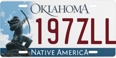 OK license plate 197ZLL