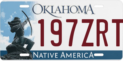 OK license plate 197ZRT