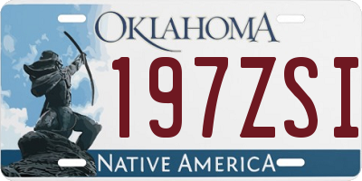 OK license plate 197ZSI