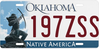 OK license plate 197ZSS
