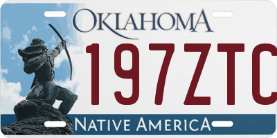 OK license plate 197ZTC
