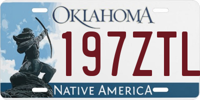 OK license plate 197ZTL