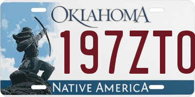 OK license plate 197ZTO