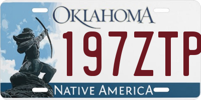 OK license plate 197ZTP