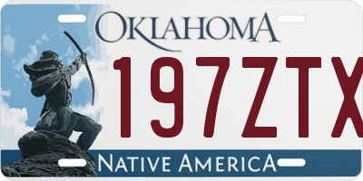OK license plate 197ZTX
