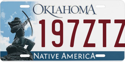 OK license plate 197ZTZ