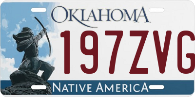 OK license plate 197ZVG