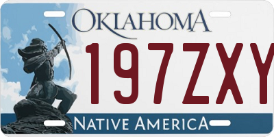 OK license plate 197ZXY