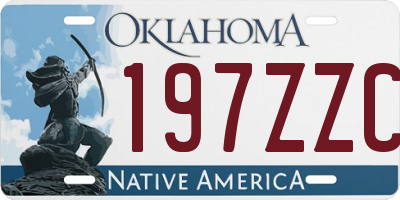 OK license plate 197ZZC