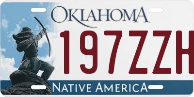 OK license plate 197ZZH