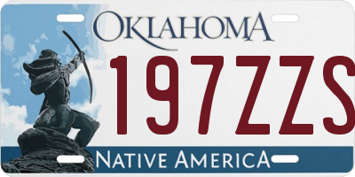 OK license plate 197ZZS