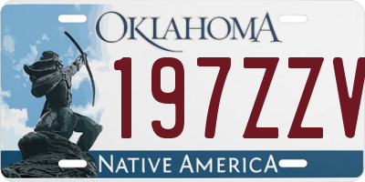 OK license plate 197ZZV