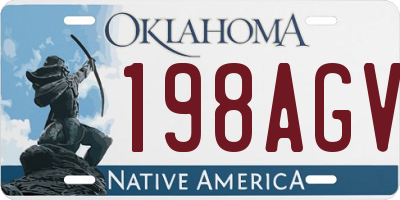 OK license plate 198AGV