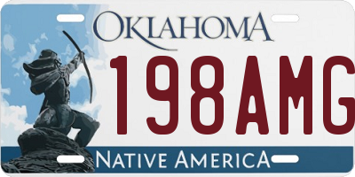 OK license plate 198AMG