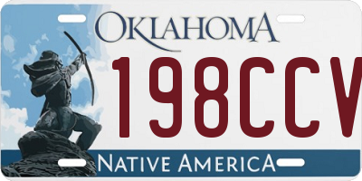 OK license plate 198CCV