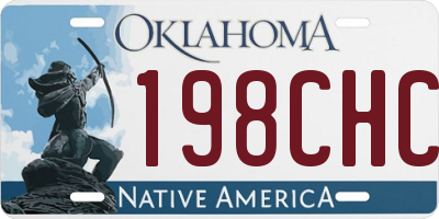 OK license plate 198CHC