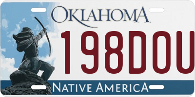 OK license plate 198DOU