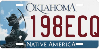 OK license plate 198ECQ