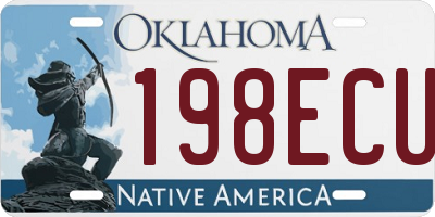 OK license plate 198ECU