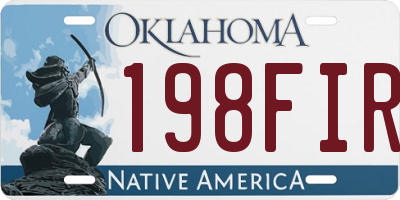 OK license plate 198FIR