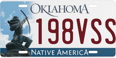 OK license plate 198VSS