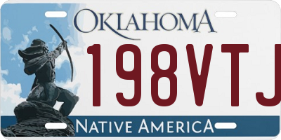 OK license plate 198VTJ