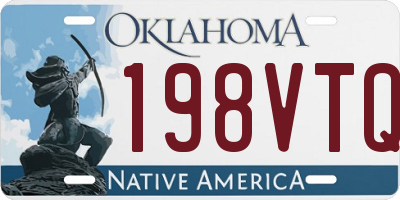 OK license plate 198VTQ