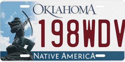 OK license plate 198WDV