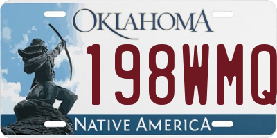 OK license plate 198WMQ