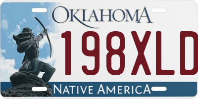OK license plate 198XLD